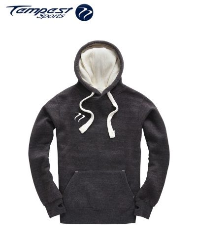 Tempest Heavyweight Hoodie - Black Melange